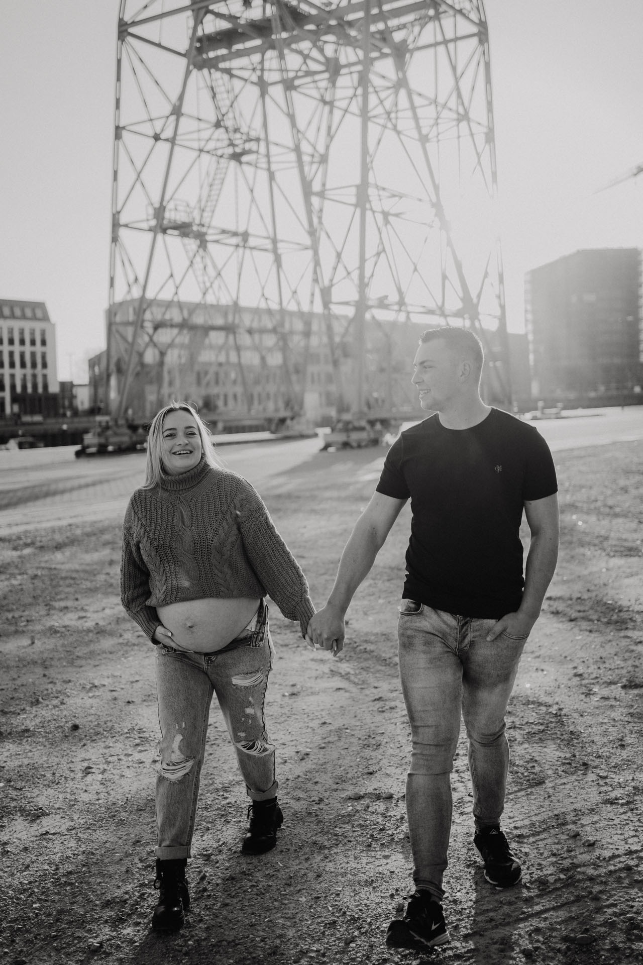 stoere zwangerschap fotoshoot in zeeland